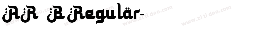 ARＰＯＰ４B Regular字体转换
